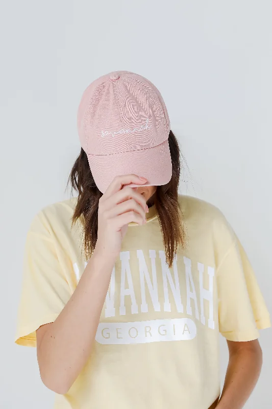 Savannah Script Embroidered Hat