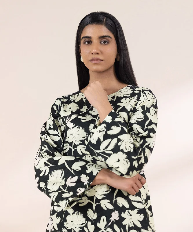 Printed Khaddar Shirt