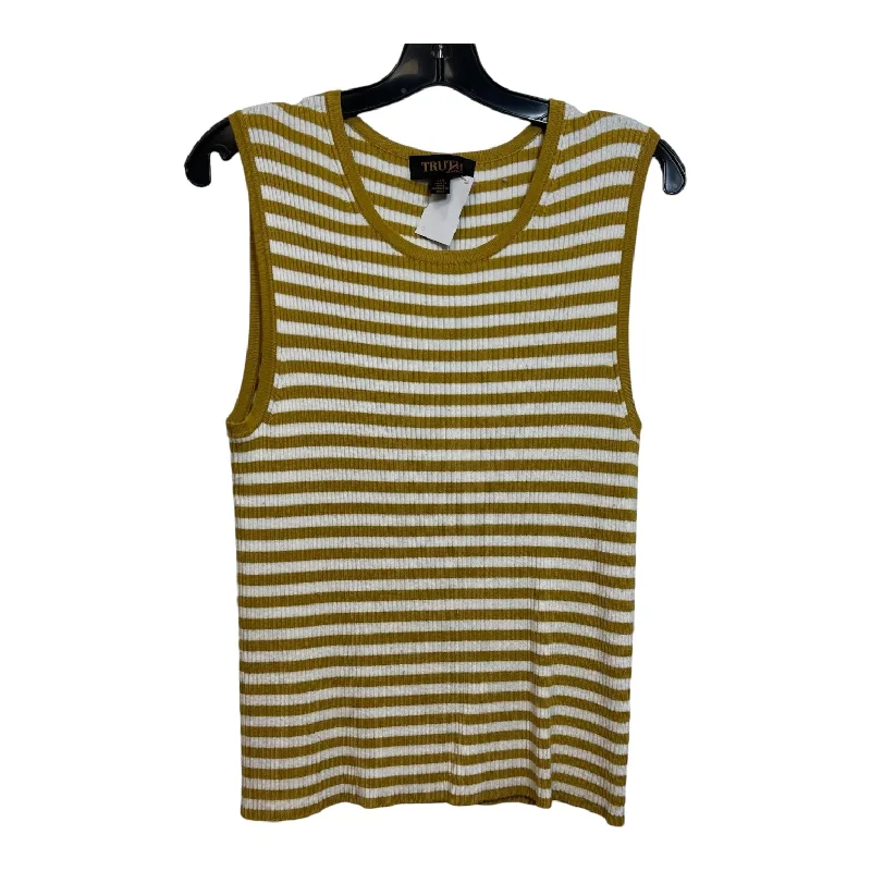 Top Sleeveless By Truth In Striped, Size: L