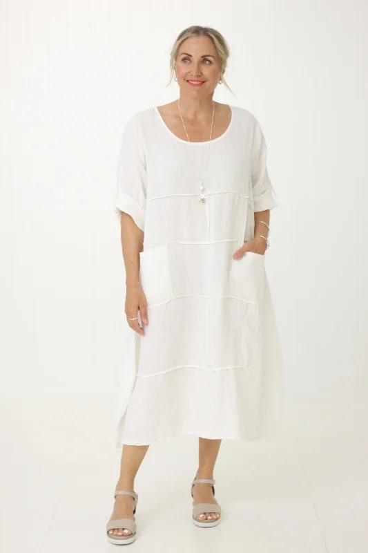 LIPARI DRESS WHITE