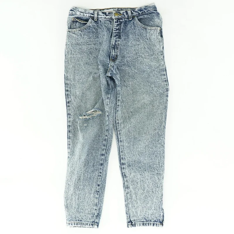 80's High Rise Acid-Washed Denim Jeans