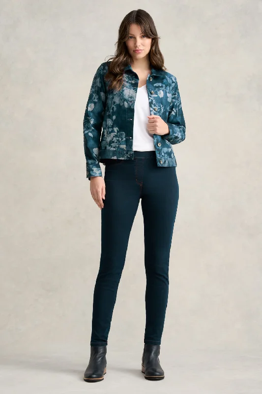 Floral Print Denim Jacket