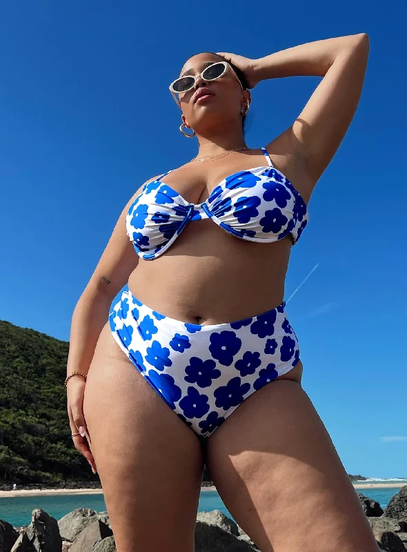 Avani Bikini Bottoms Blue Multi Curve