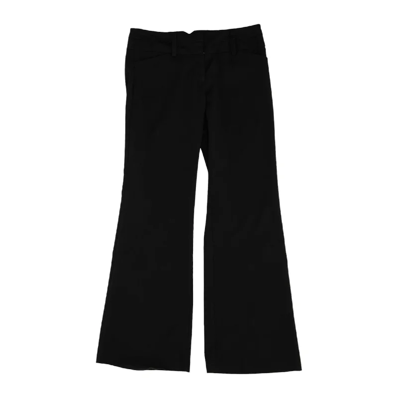 Black Solid Dress Pants