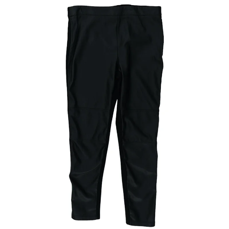 Black Solid Pants