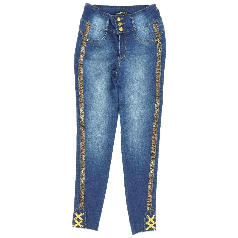 Blue Solid Jeans