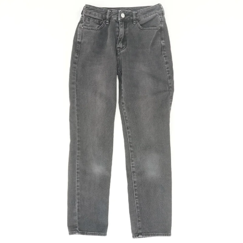 Charcoal Solid Regular Jeans