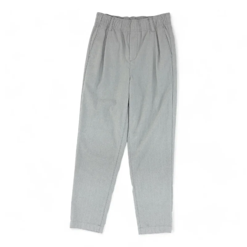 Gray Solid Pants