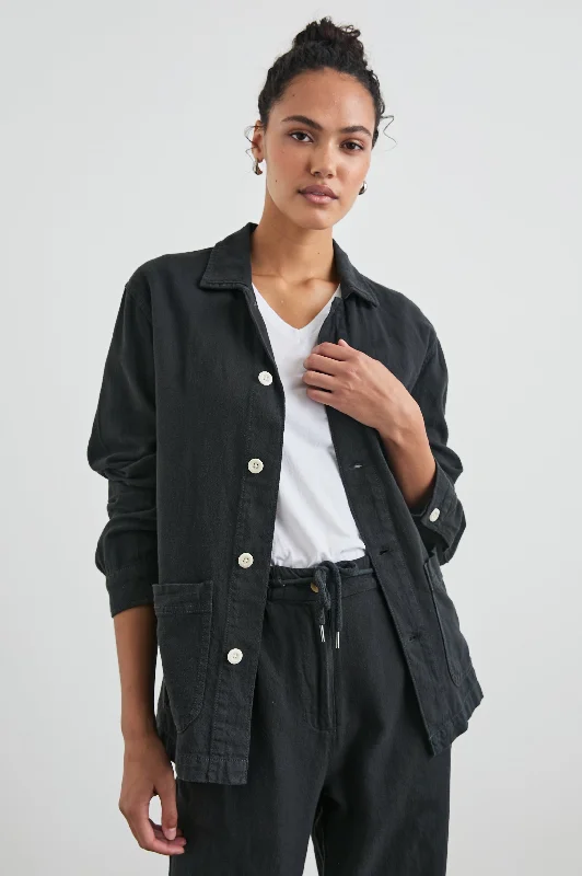 GWEN JACKET - WASHED BLACK