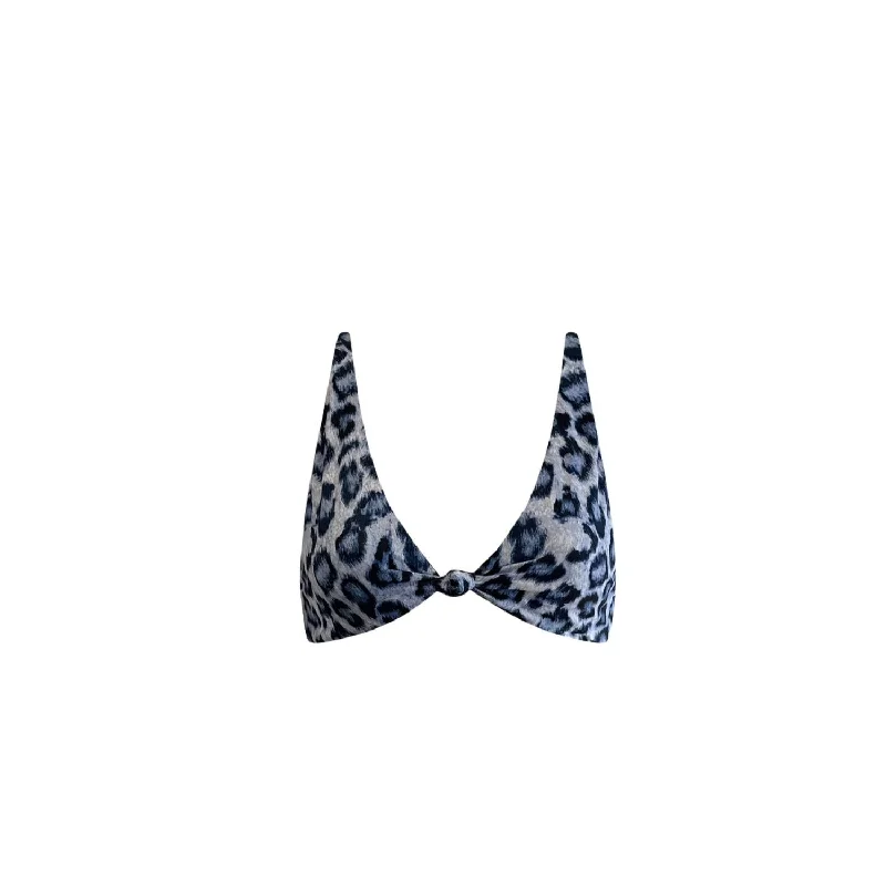 Josie Top In Blue Cheetah