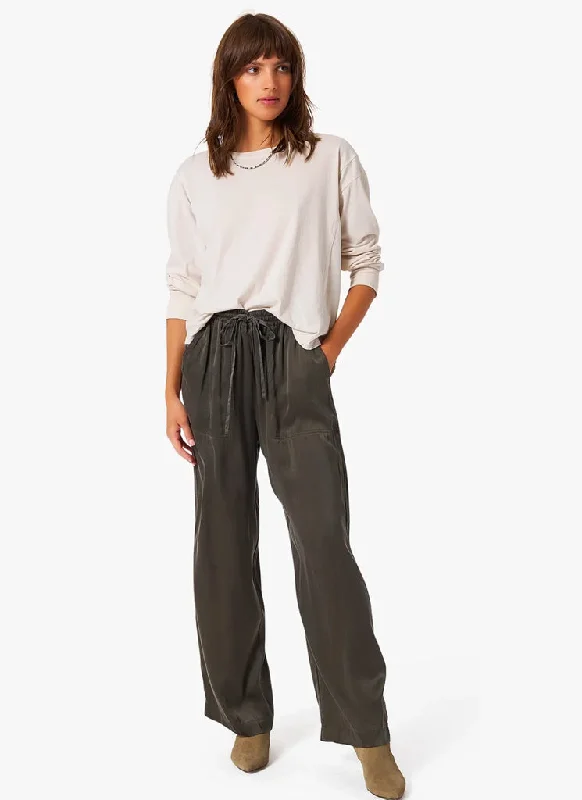 Luca Silk Pant - Moss