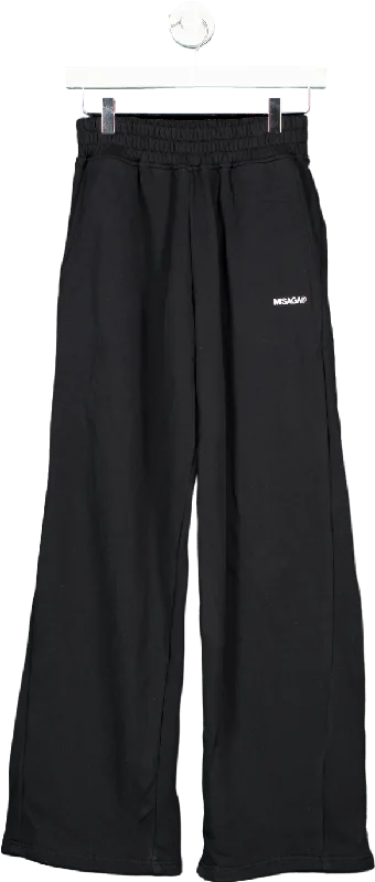 Maisonmisaga Black Relaxed Fit Trousers UK 1.0