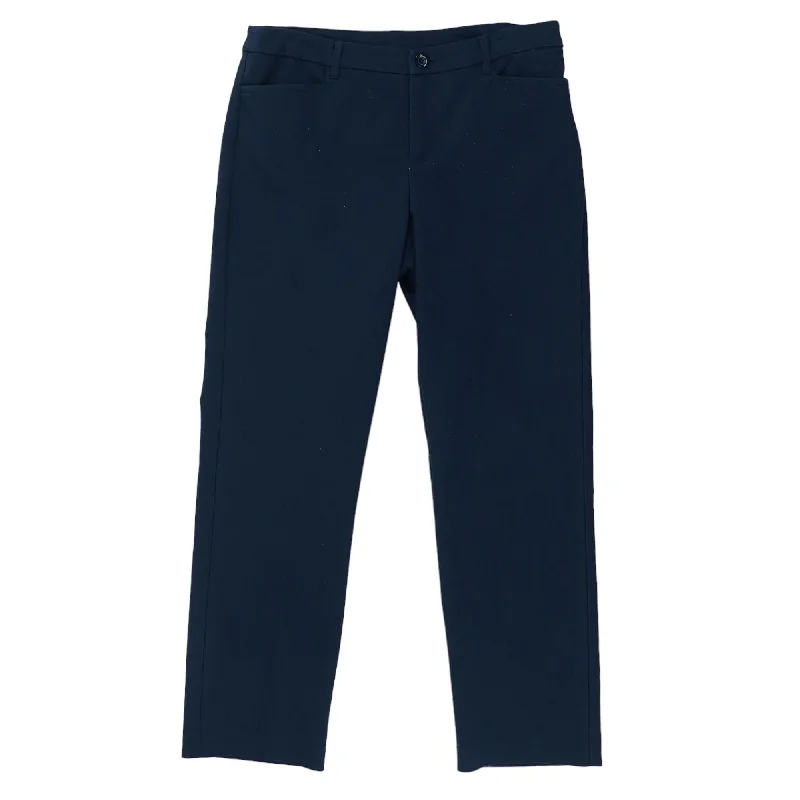 Navy Solid Chino Pants