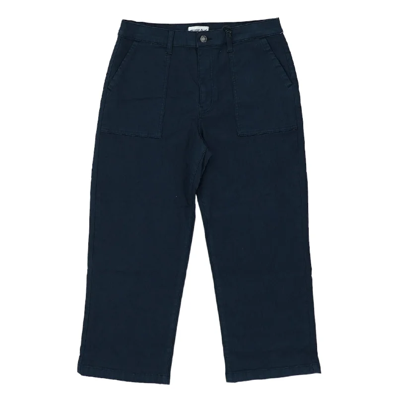 Navy Solid Chino Pants