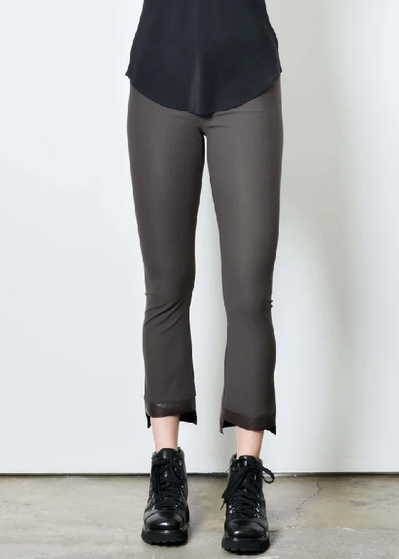 Olga Cropped Flare Pant - Espresso