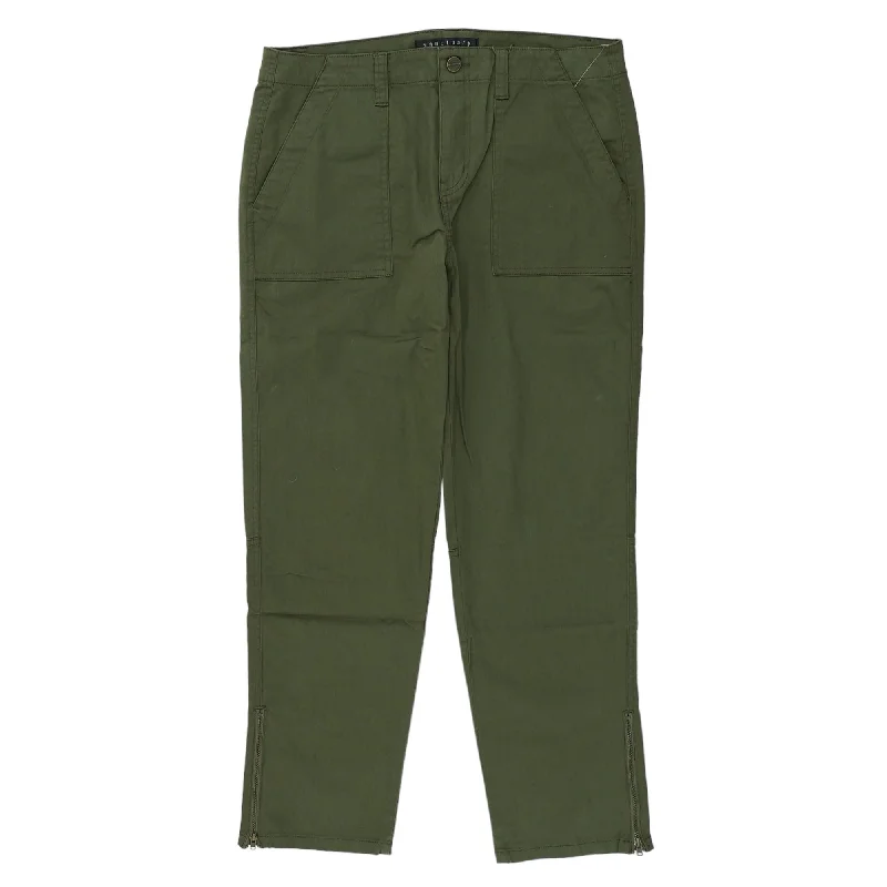 Olive Solid Pants