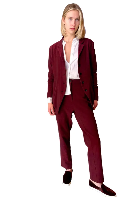 Regular Fit Pant - Wine