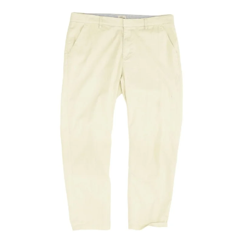 Tan Solid Chino Pants