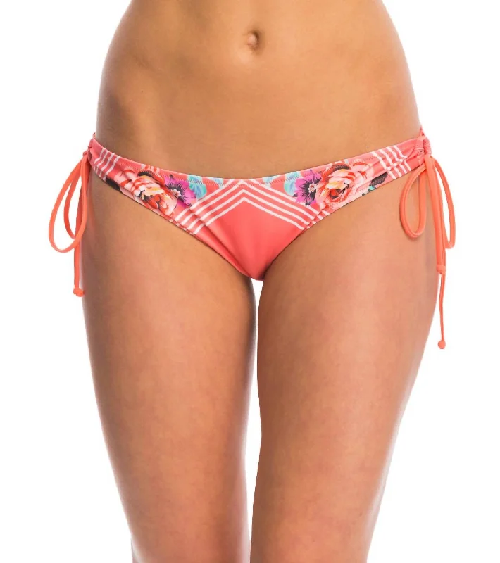 Women's Bloomin Beach Tie Bikini Bottom In Multi