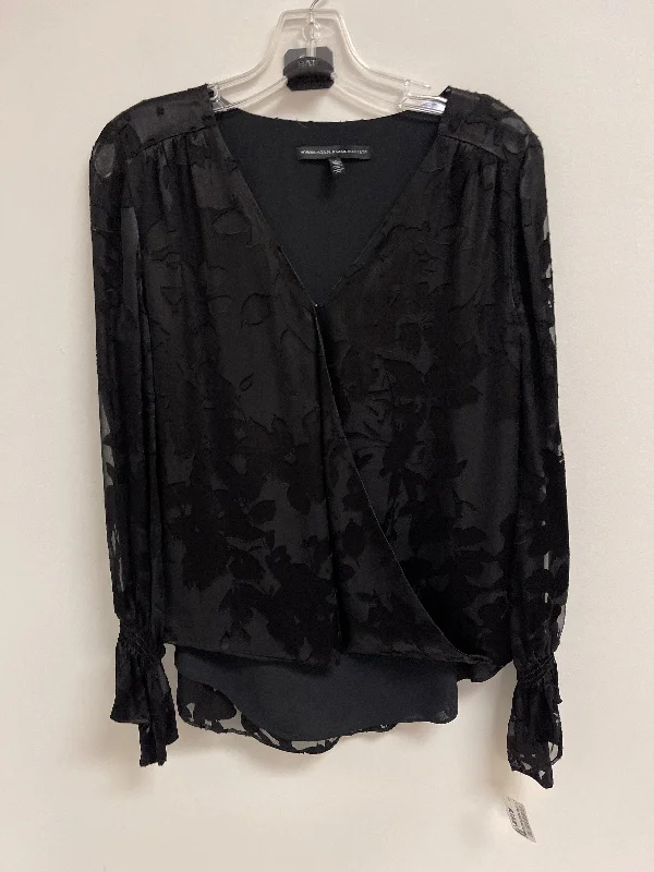 Top Long Sleeve By White House Black Market In Black, Size: S