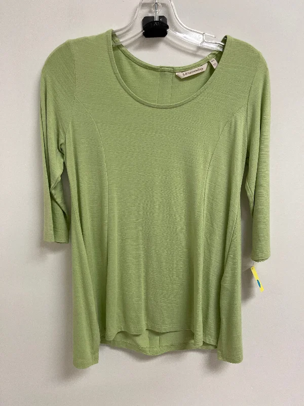 Tunic Long Sleeve By Soft Surroundings In Green, Size: Xsp