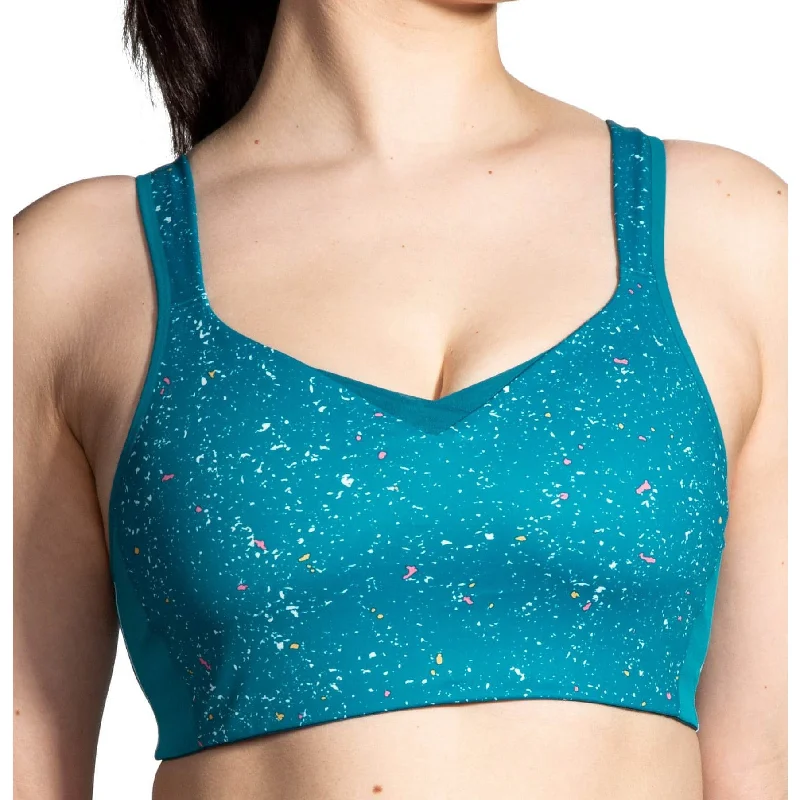 Brooks Drive Convertible Run Womens Sports Bra - Blue