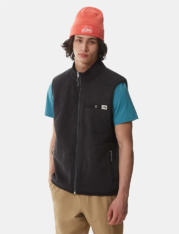 North Face Gordon Lyons Full Zip Vest - TNF Black Heather